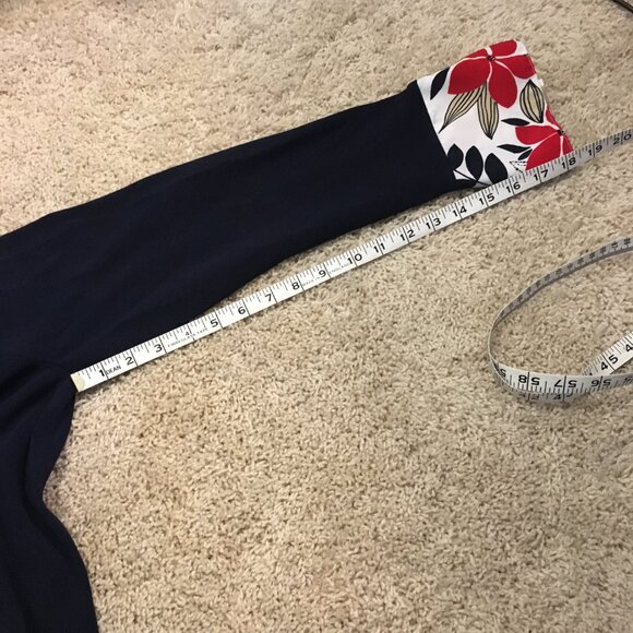 Alfred Dunner Retro 90s Button Up Two Fabric Cardigan - Picture 15 of 15